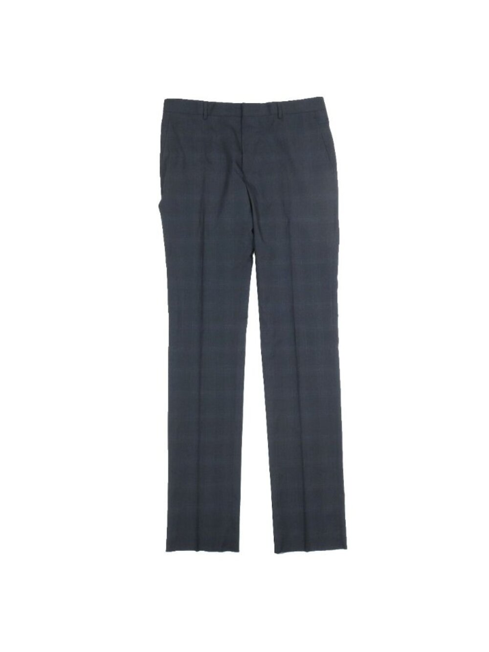 Hermes Virgin Wool Trousers Pants Shadow Check Suit Large Black 52